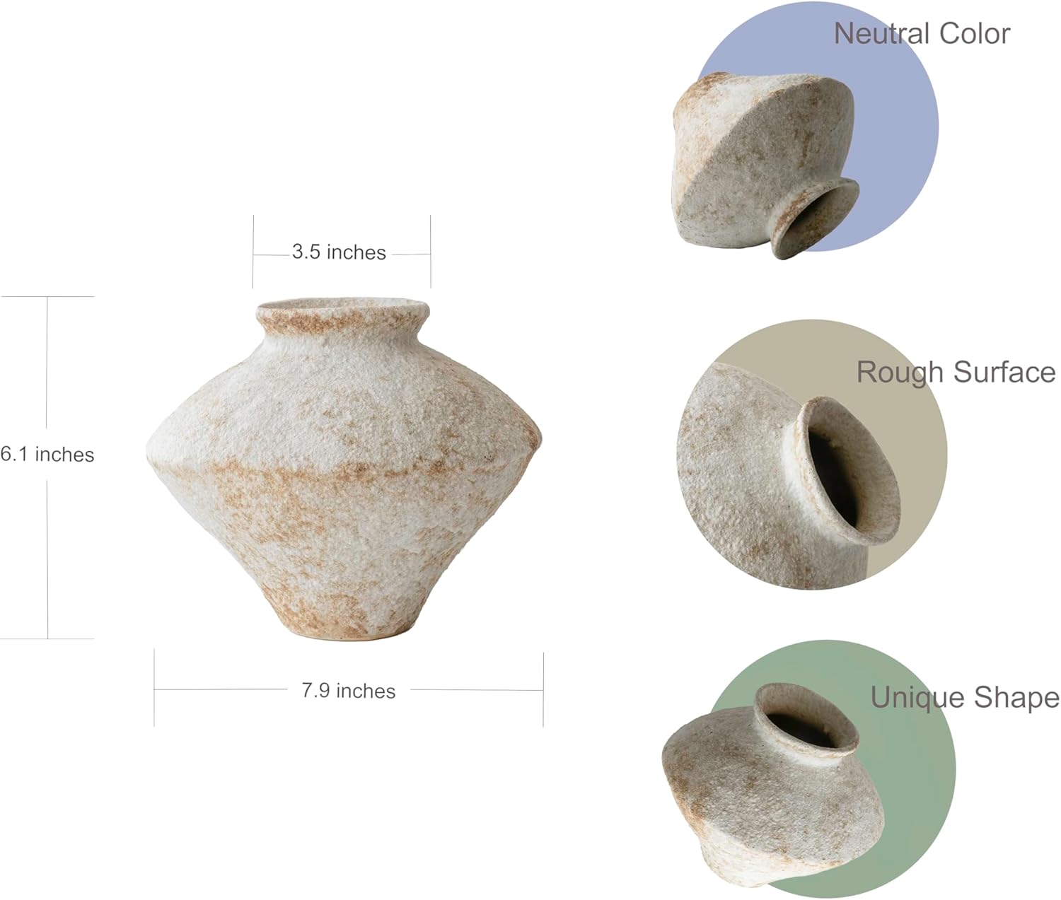 AUMESIS TERRA – Rustic Texture Vase